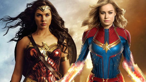 Capitana Marvel vs Wonder Woman – Una Comparación
