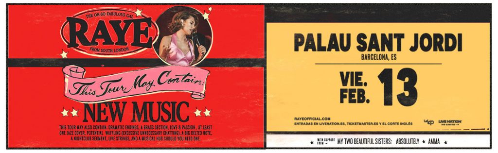 RAYE ANUNCIA SU ÚNICA FECHA EN ESPAÑA EN 2026